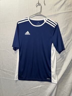 Boys Aeroready Adidas shirt Navy Size 15-16Y/176